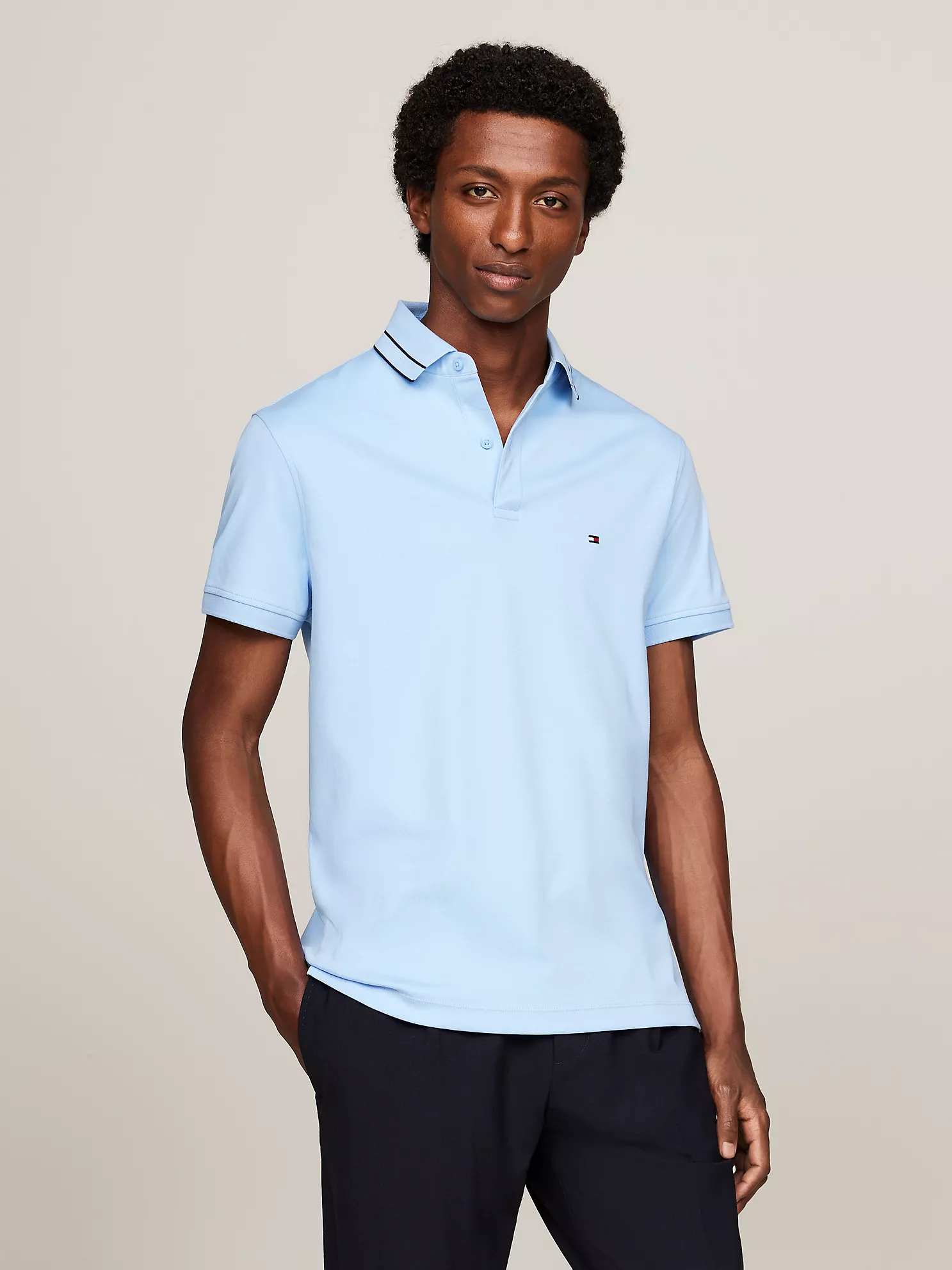 Regular Fit Monotype Interlock Polo - Vessel Blue 6 Regular Fit Monotype Interlock Polo
- Vessel Blue