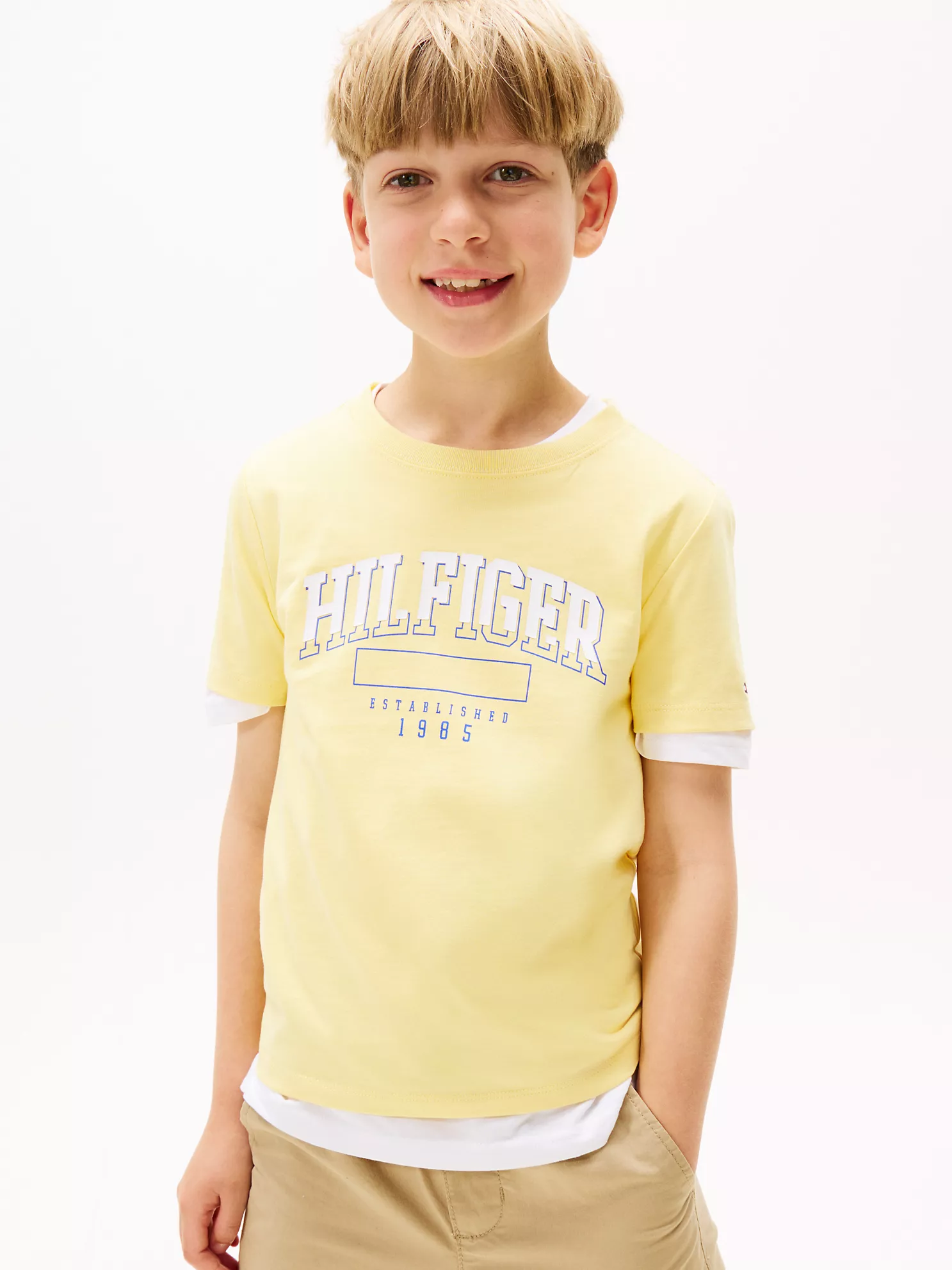 Kids' Hilfiger Arch T-Shirt - Citronella 1 Kids' Hilfiger Arch T-Shirt
- Citronella