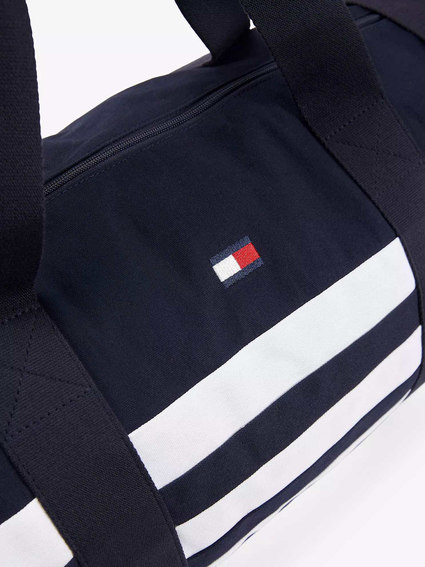 Tommy Nautical Stripe Duffel Bag - Sky Captain / White 7 Tommy Nautical Stripe Duffel Bag
- Sky Captain / White