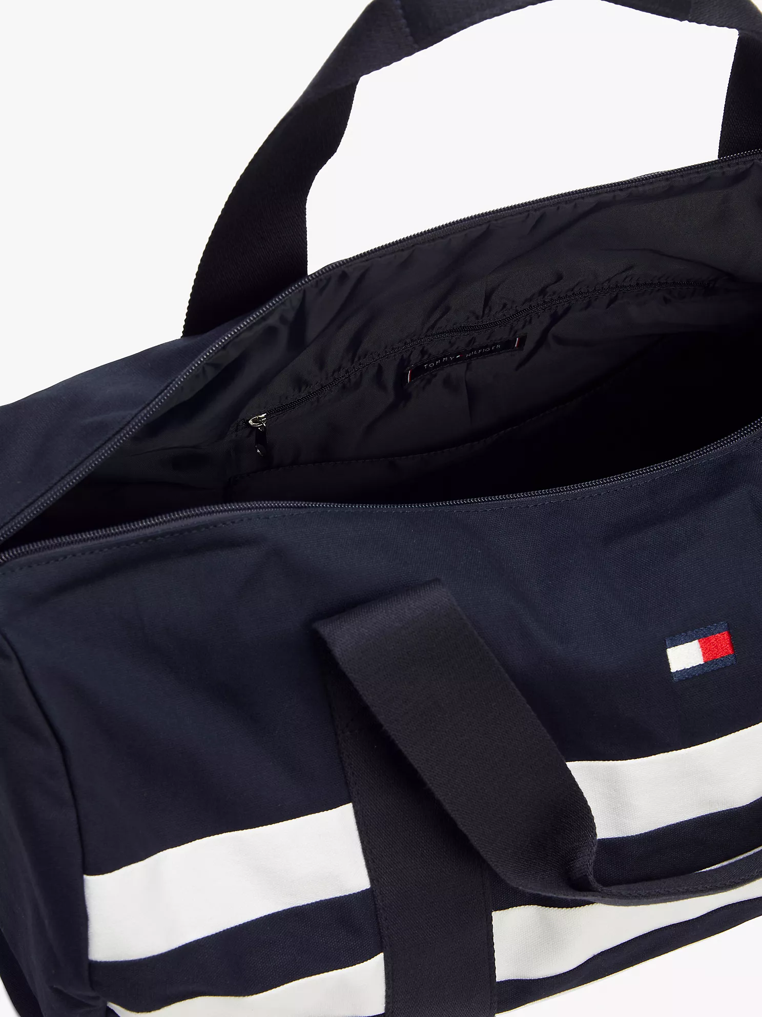 Tommy Nautical Stripe Duffel Bag - Sky Captain / White 8 Tommy Nautical Stripe Duffel Bag
- Sky Captain / White