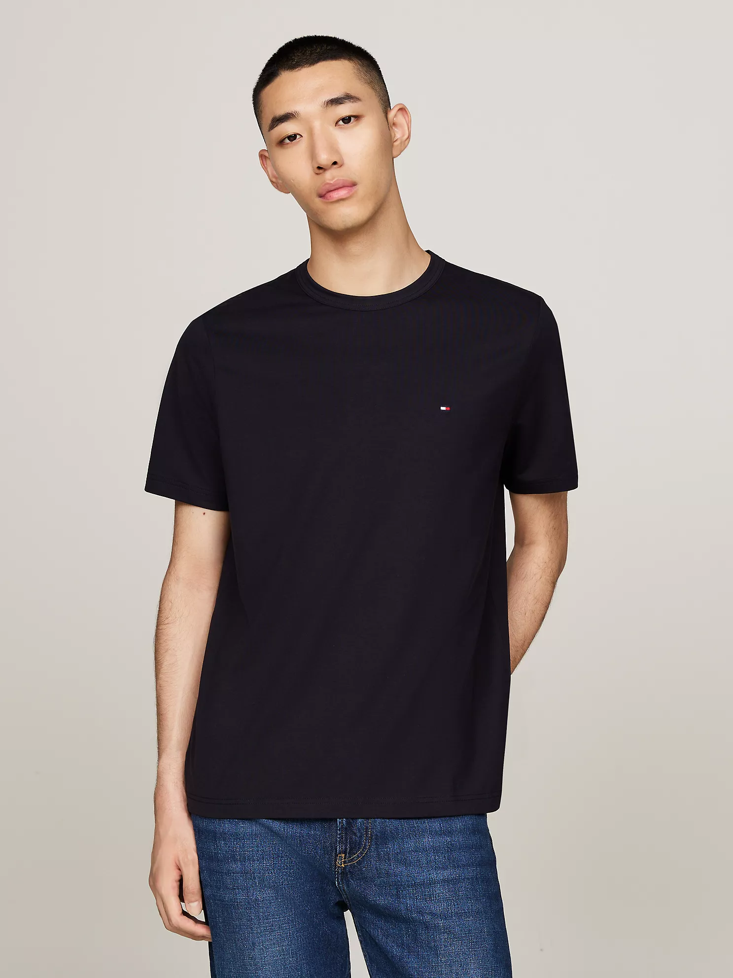 Solid Tech T-Shirt - Navy 1 Solid Tech T-Shirt
- Navy