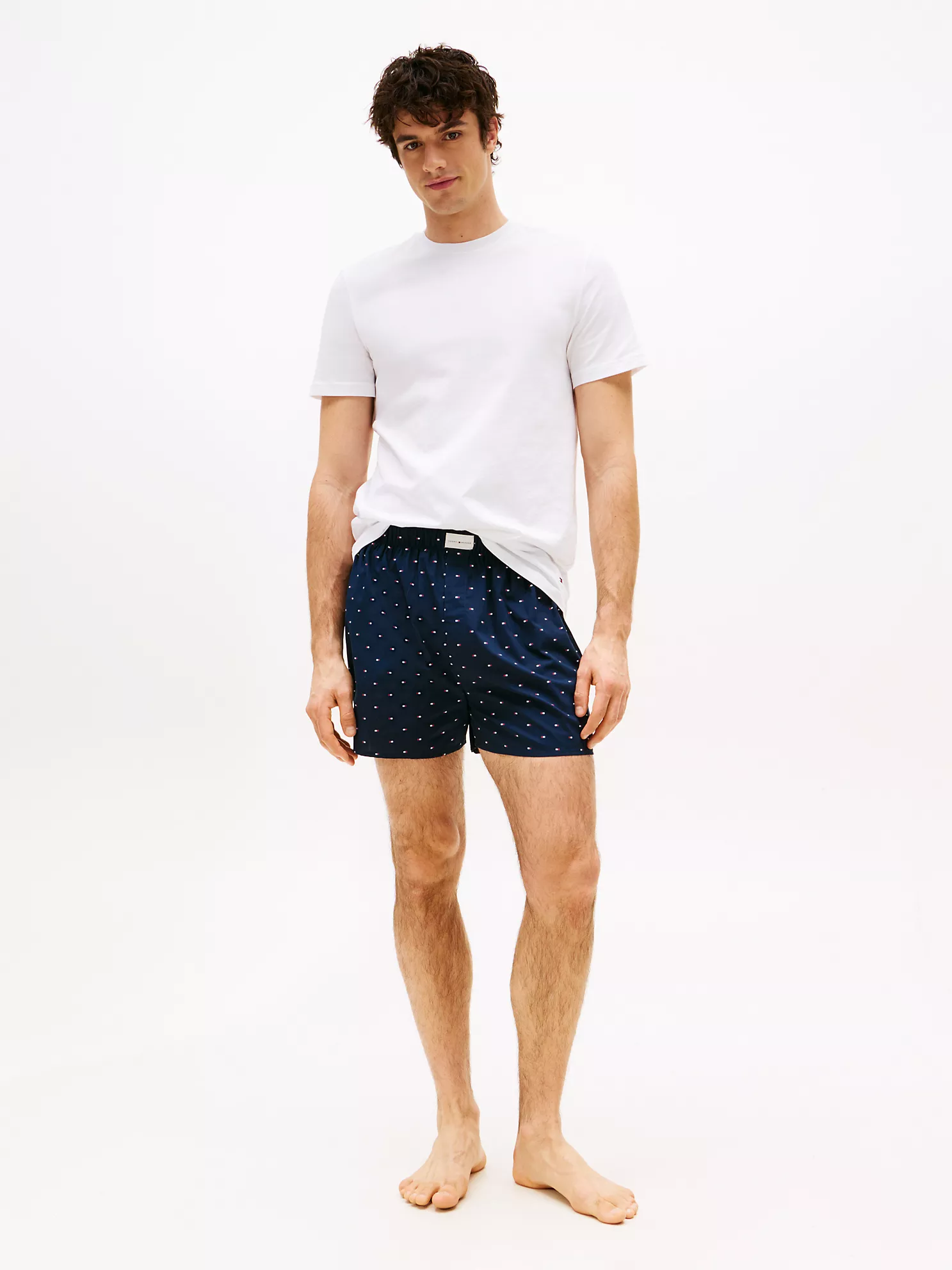T-Shirt & Woven Short Sleep Set - Evening Blue 1 T-Shirt & Woven Short Sleep Set
- Evening Blue