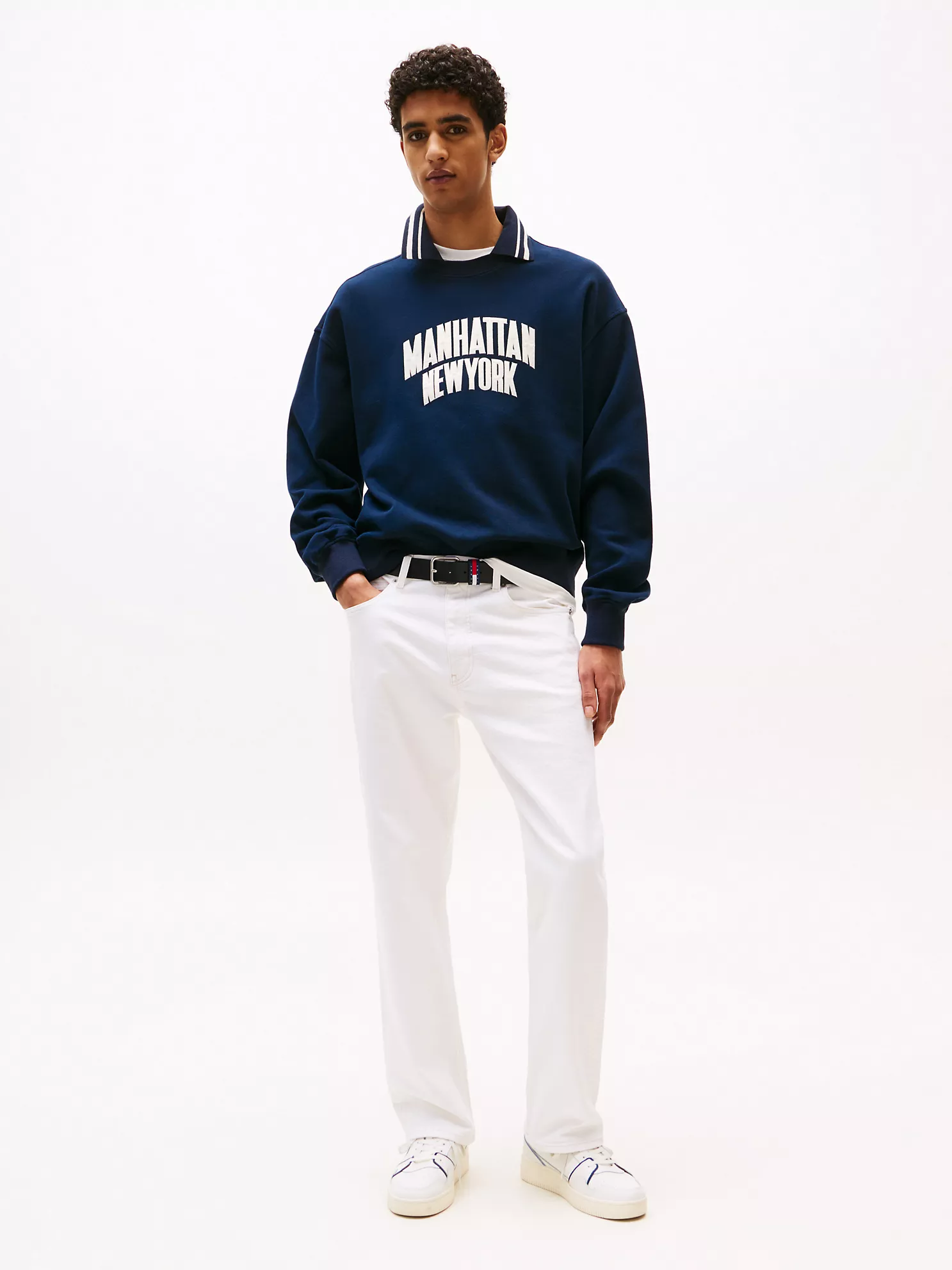 Tommy Jeans High-Rise Straight Leg Jean
         - Denim White