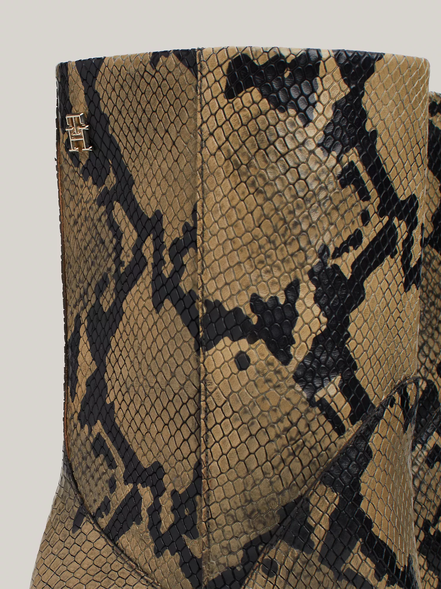 Snake Embossed Leather Heeled Cowboy Boot - Neutral Python 14 Snake Embossed Leather Heeled Cowboy Boot
- Neutral Python