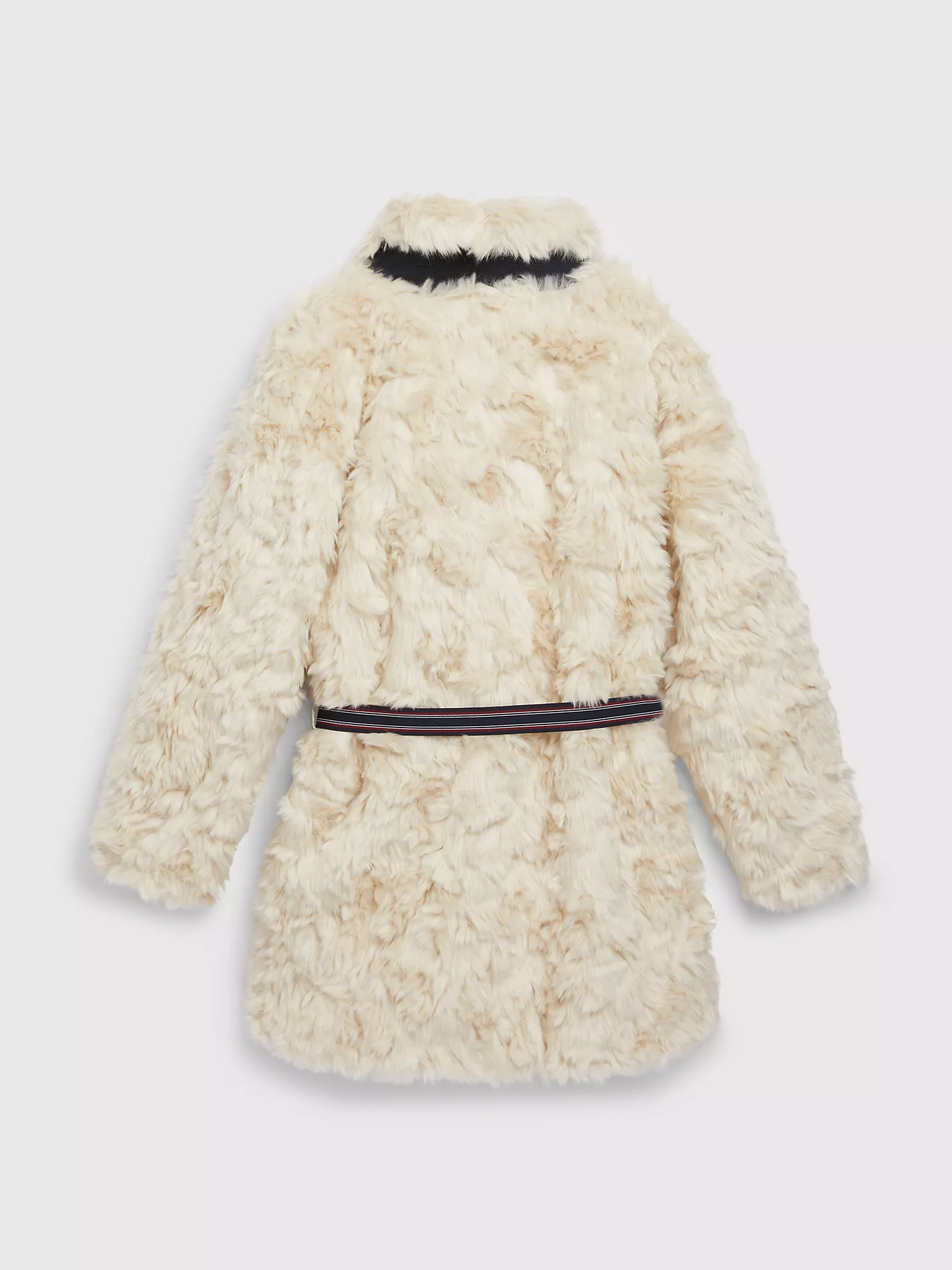 Kids' TH Monogram Logo Belted Fur Jacket - Ivory Petal 5 Kids' TH Monogram Logo Belted Fur Jacket
- Ivory Petal