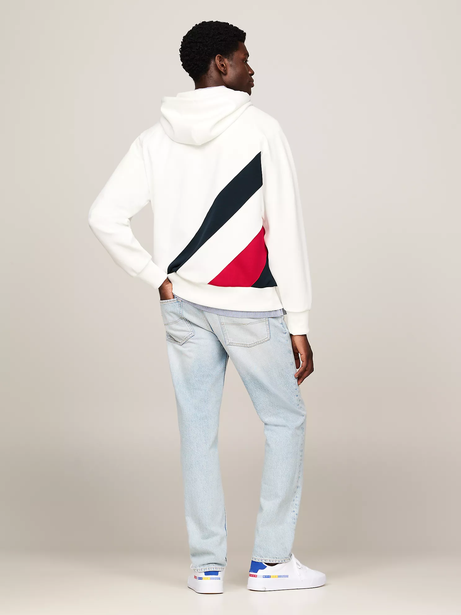Hilfiger Team Stripe Hoodie - Ecru 12 Hilfiger Team Stripe Hoodie
- Ecru
