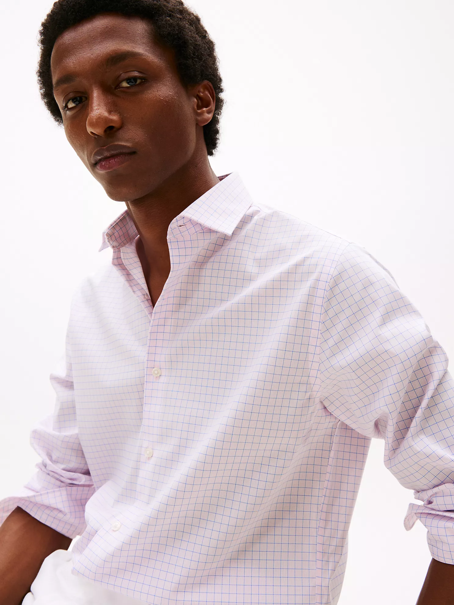THFlex Slim Fit Check Dress Shirt - Pink Multi 8 THFlex Slim Fit Check Dress Shirt
- Pink Multi