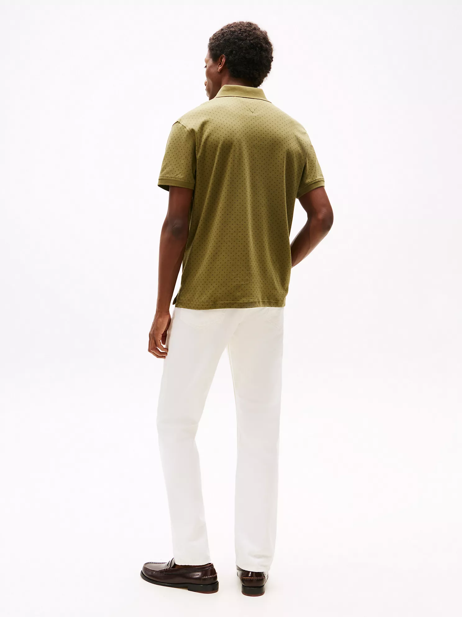 Regular Fit Dot Interlock Polo - Uniform Olive 9 Regular Fit Dot Interlock Polo
- Uniform Olive