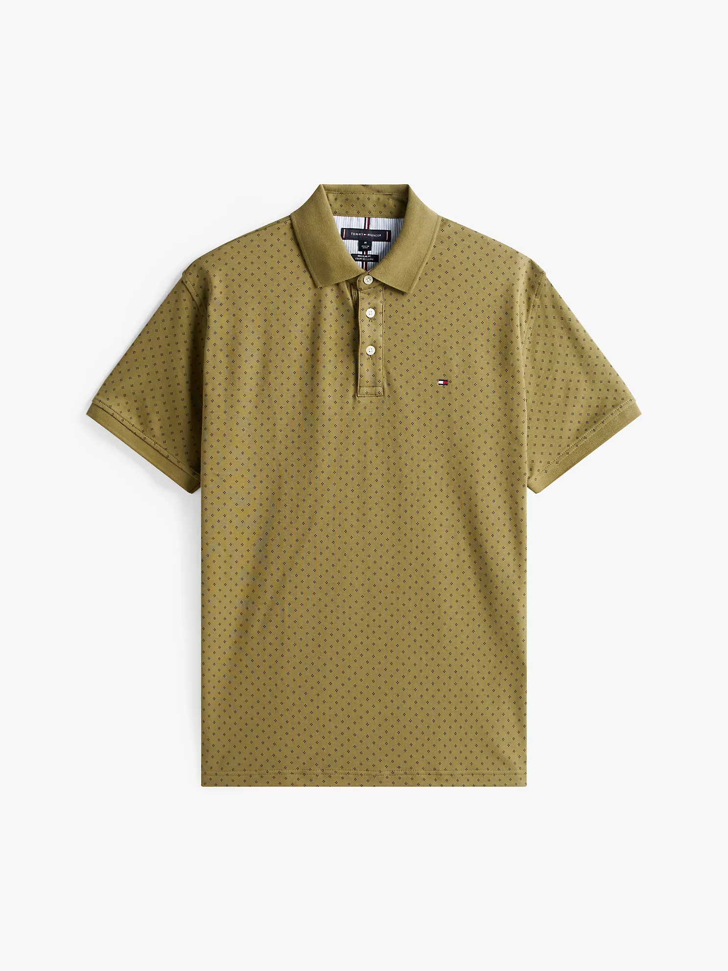 Regular Fit Dot Interlock Polo - Uniform Olive 10 Regular Fit Dot Interlock Polo
- Uniform Olive
