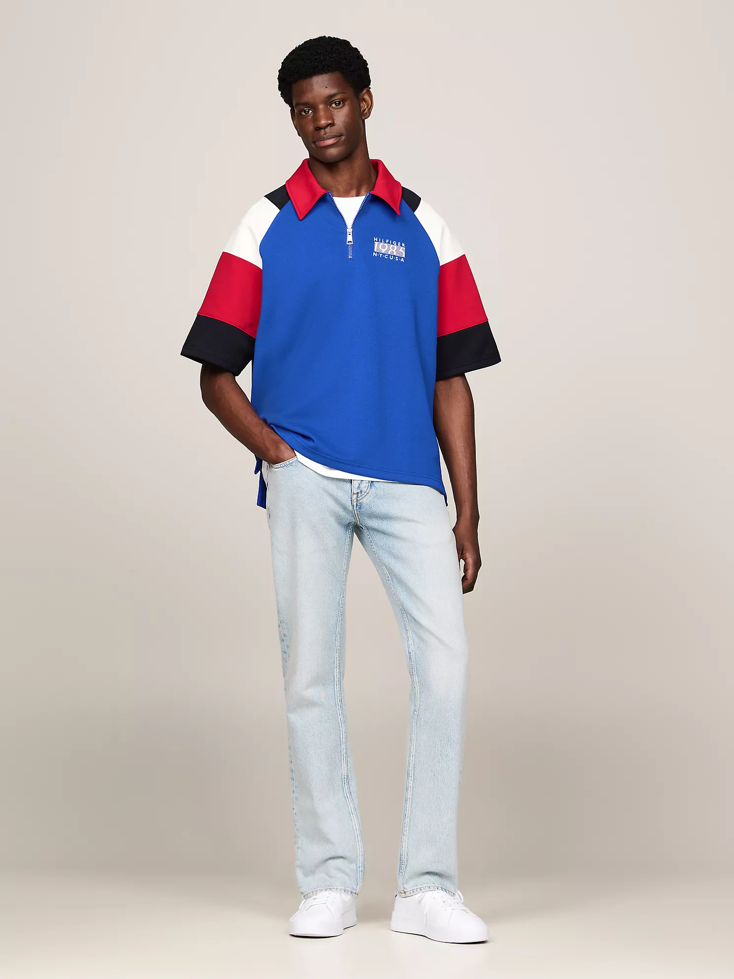 Hilfiger Team Regular Fit Stripe Polo - Ultra Blue/Multi 9 Hilfiger Team Regular Fit Stripe Polo
- Ultra Blue/Multi