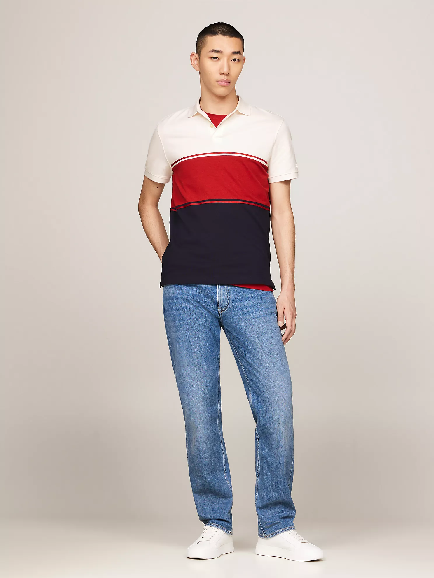 Regular Fit Colorblock Polo - Dark Magma 7 Regular Fit Colorblock Polo
- Dark Magma