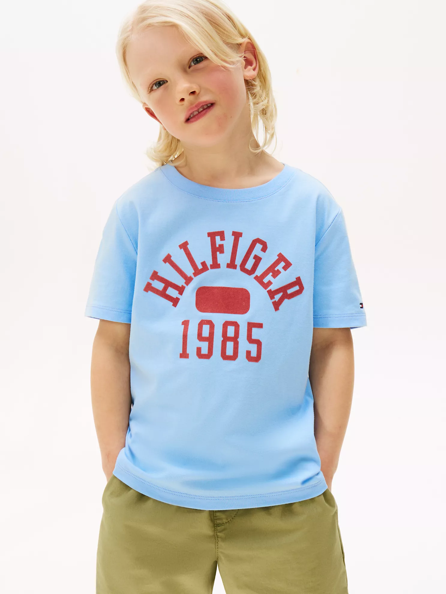 Kids' Hilfiger 1985 Logo T-Shirt - Vessel Blue 1 Kids' Hilfiger 1985 Logo T-Shirt
- Vessel Blue