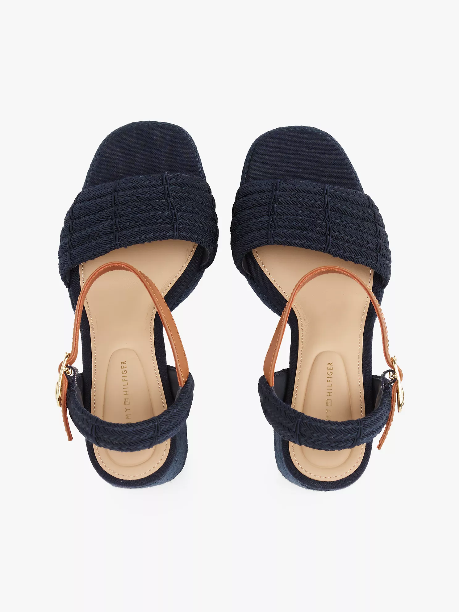 Jute-Trim Block-Heel Platform Sandal - Space Blue 10 Jute-Trim Block-Heel Platform Sandal
- Space Blue