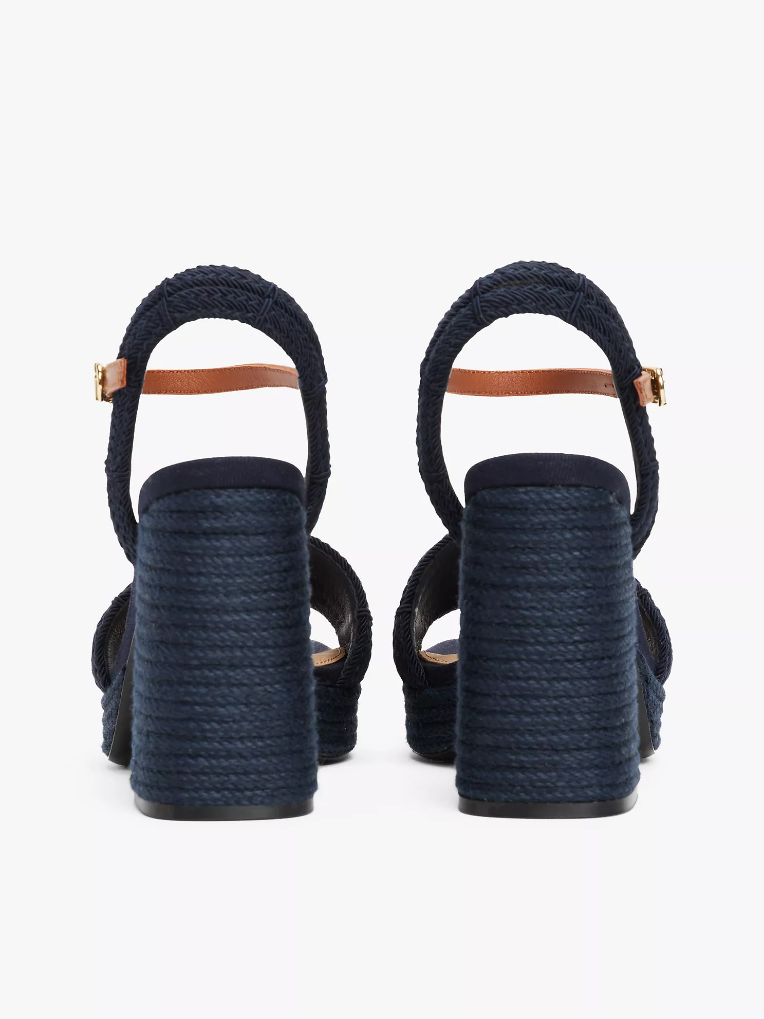Jute-Trim Block-Heel Platform Sandal - Space Blue 11 Jute-Trim Block-Heel Platform Sandal
- Space Blue