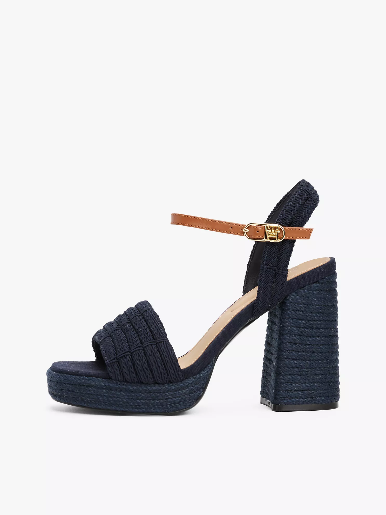 Jute-Trim Block-Heel Platform Sandal - Space Blue 14 Jute-Trim Block-Heel Platform Sandal
- Space Blue