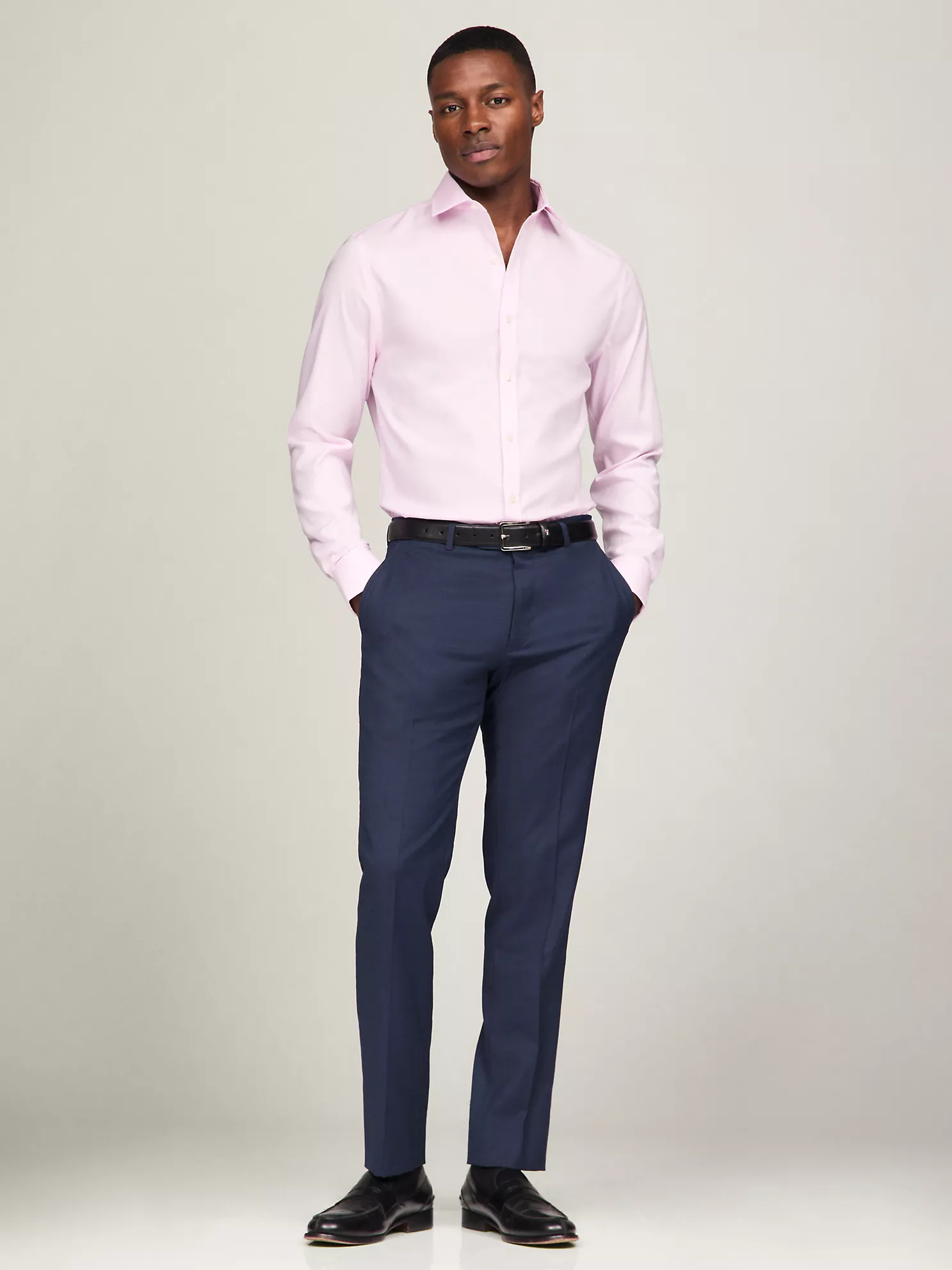 THFlex Solid Slim Fit Dress Shirt - Light Pink 6 THFlex Solid Slim Fit Dress Shirt
- Light Pink