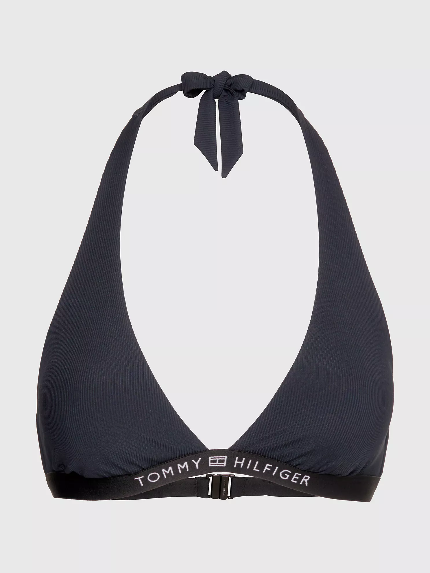 Logo Triangle Halter Bikini Top - Black 8 Logo Triangle Halter Bikini Top
- Black