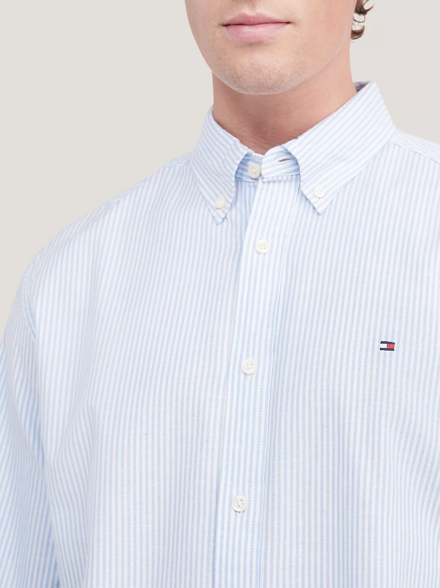 Regular Fit Essential Stretch Oxford Shirt - Provence 7 Regular Fit Essential Stretch Oxford Shirt
- Provence