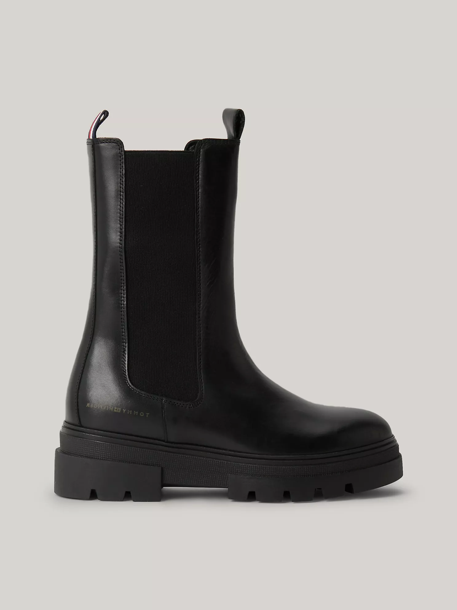 Leather Cleat Chelsea Boots - Black 1 Leather Cleat Chelsea Boots
- Black