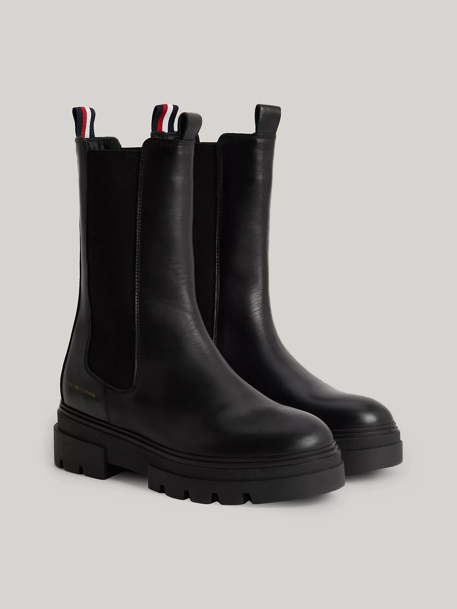 Leather Cleat Chelsea Boots - Black 7 Leather Cleat Chelsea Boots
- Black
