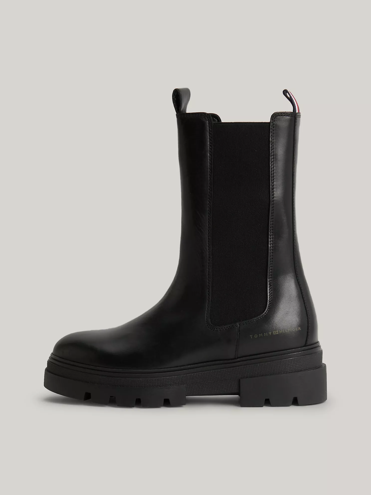 Leather Cleat Chelsea Boots - Black 10 Leather Cleat Chelsea Boots
- Black