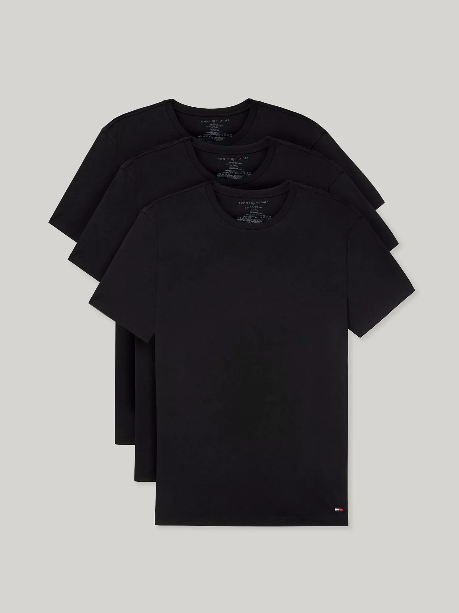 Organic Cotton Classics Crewneck Undershirt 3-Pack - Black 1 Organic Cotton Classics Crewneck Undershirt 3-Pack
- Black