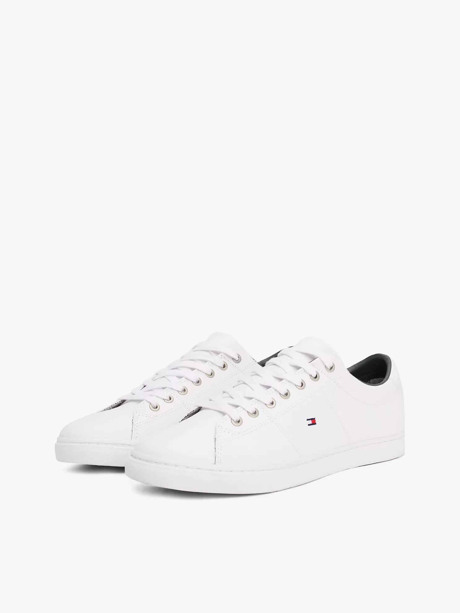 Flag Leather Sneaker - White 9 Flag Leather Sneaker
- White