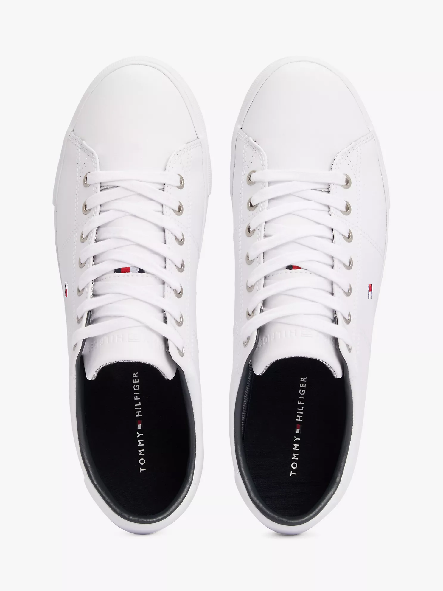 Flag Leather Sneaker - White 10 Flag Leather Sneaker
- White