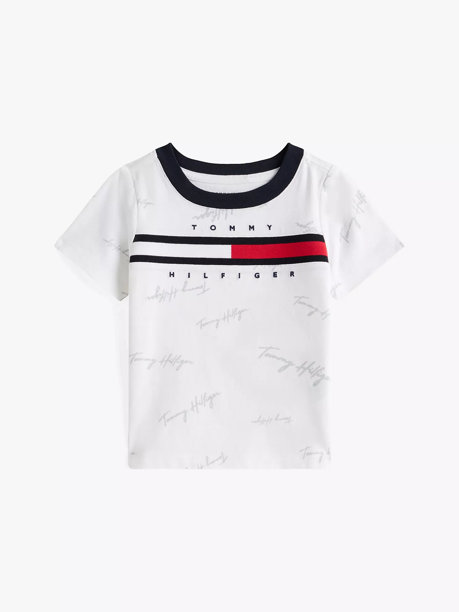 Babies' Signature Flag Stripe Logo T-Shirt - Optic White TH 1 Babies' Signature Flag Stripe Logo T-Shirt
- Optic White TH