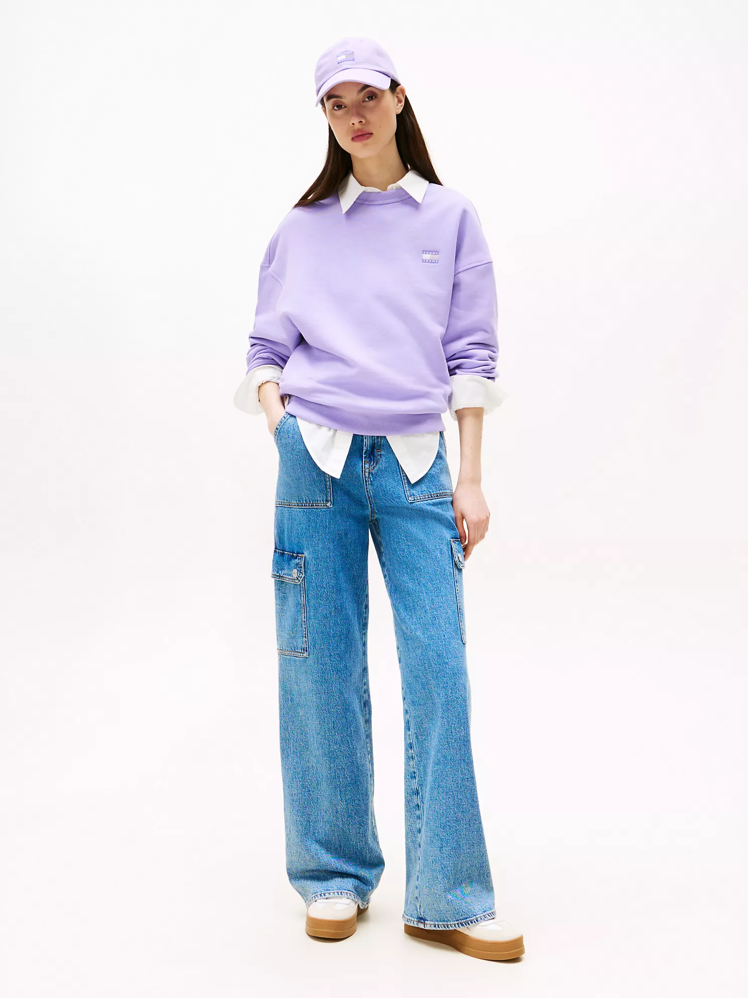 Tommy Jeans High Rise Cargo Jean
         - Medium Denim