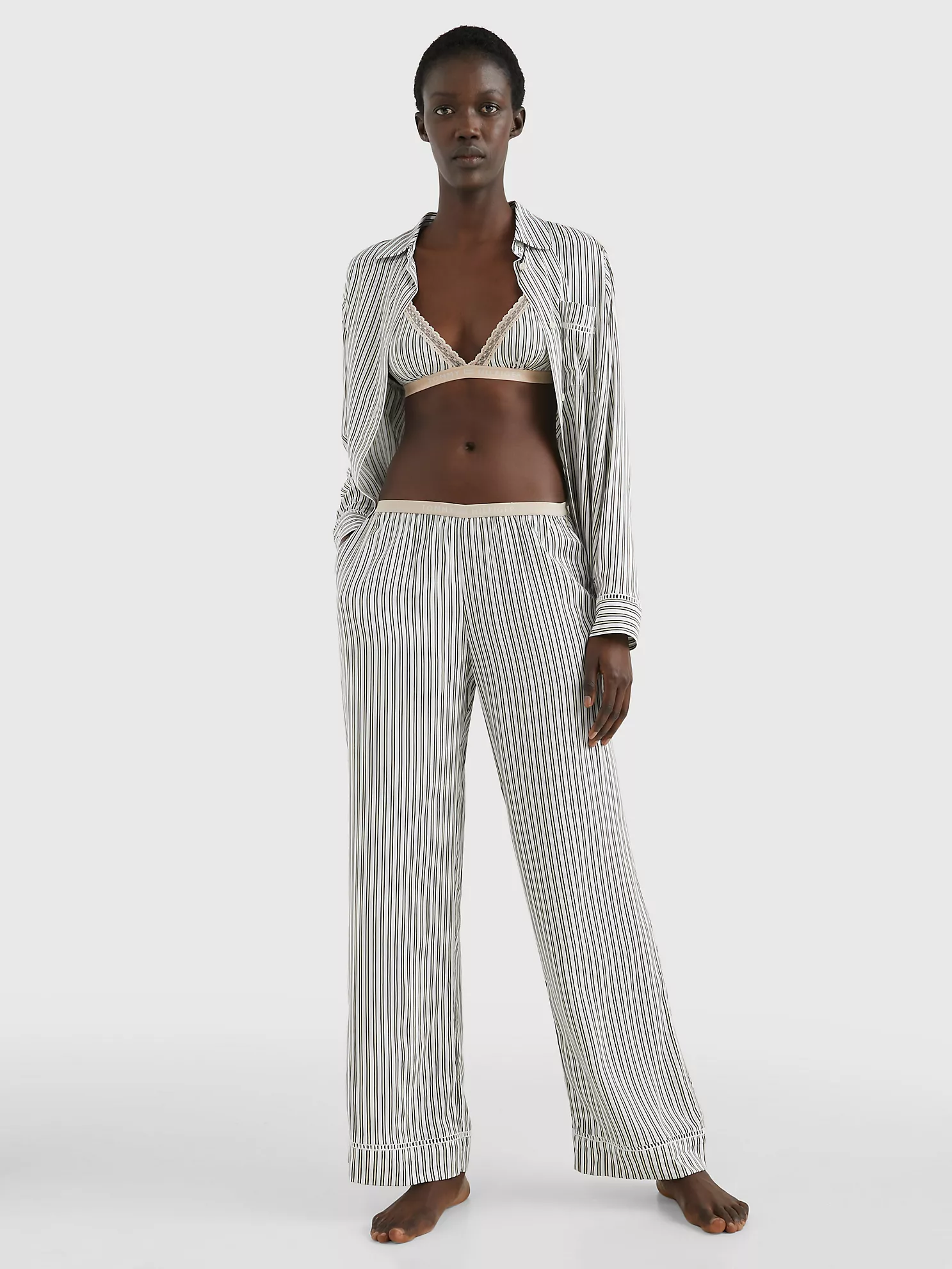Stripe Pajama Pant - Nola Stripe Beige 9 Stripe Pajama Pant
- Nola Stripe Beige