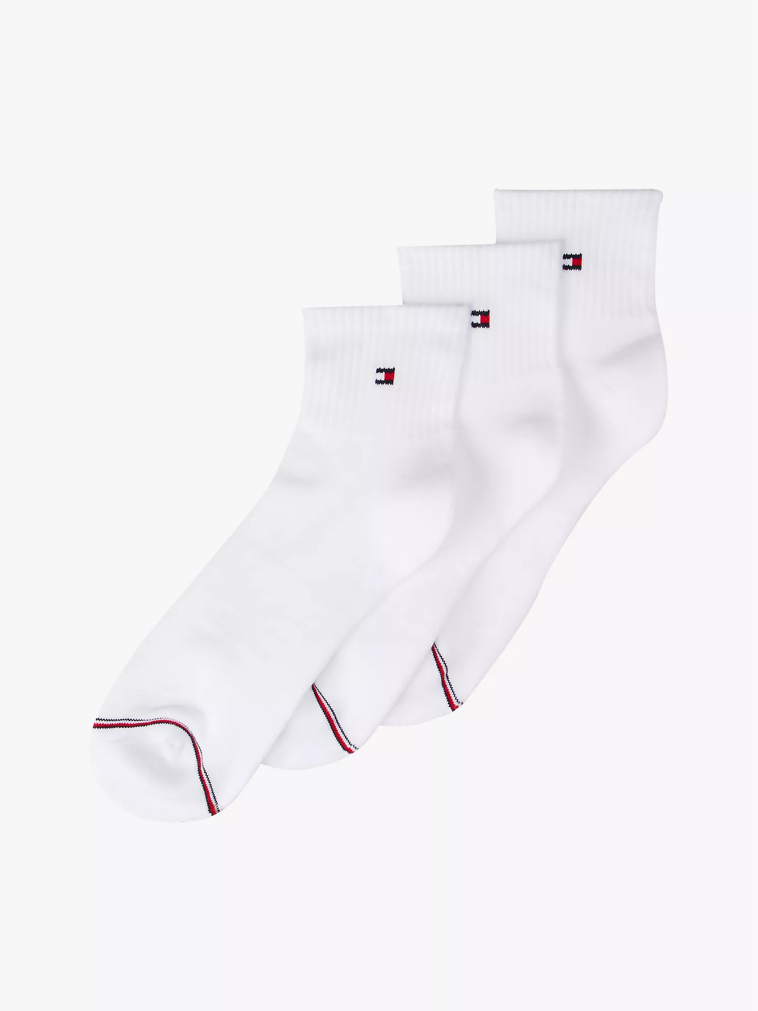 Quarter Top Socks 3-Pack
         - White