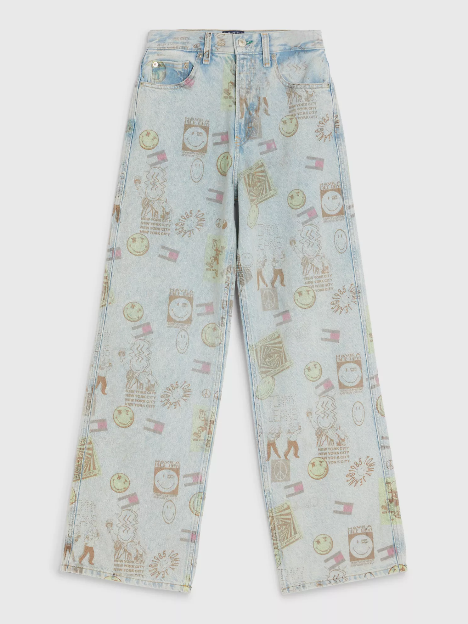 Tommy Jeans x Smiley® Wide Leg Jean - Denim Light 12 Tommy Jeans x Smiley® Wide Leg Jean
- Denim Light