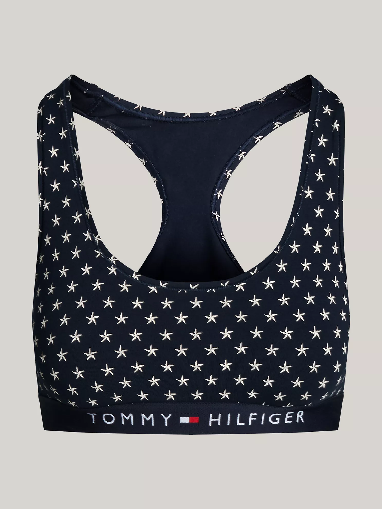 Tommy Logo Star Print Unlined Bralette - All Stars 10 Tommy Logo Star Print Unlined Bralette
- All Stars
