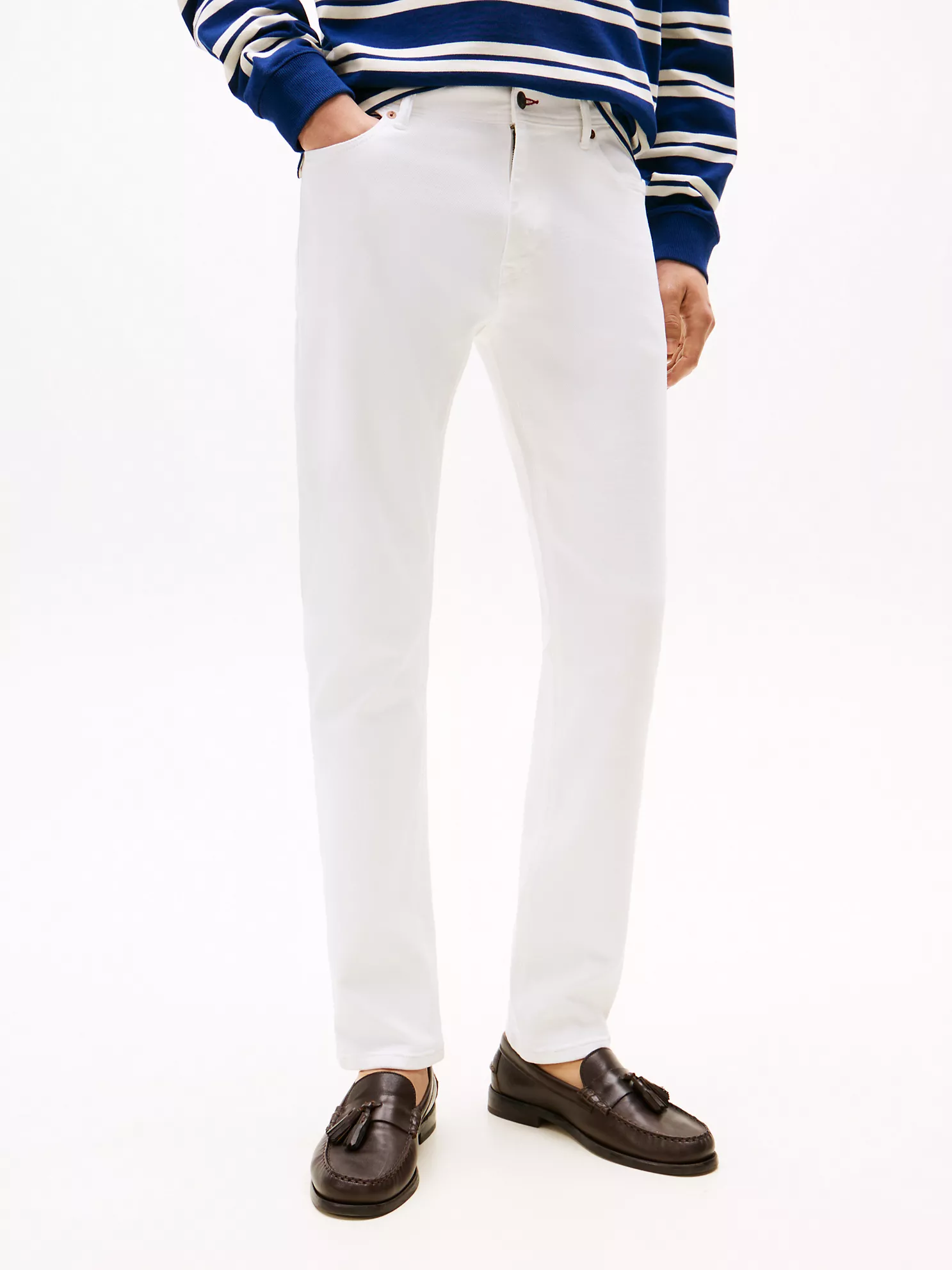 Slim Jean - Optic White Denim 7 Slim Jean
- Optic White Denim