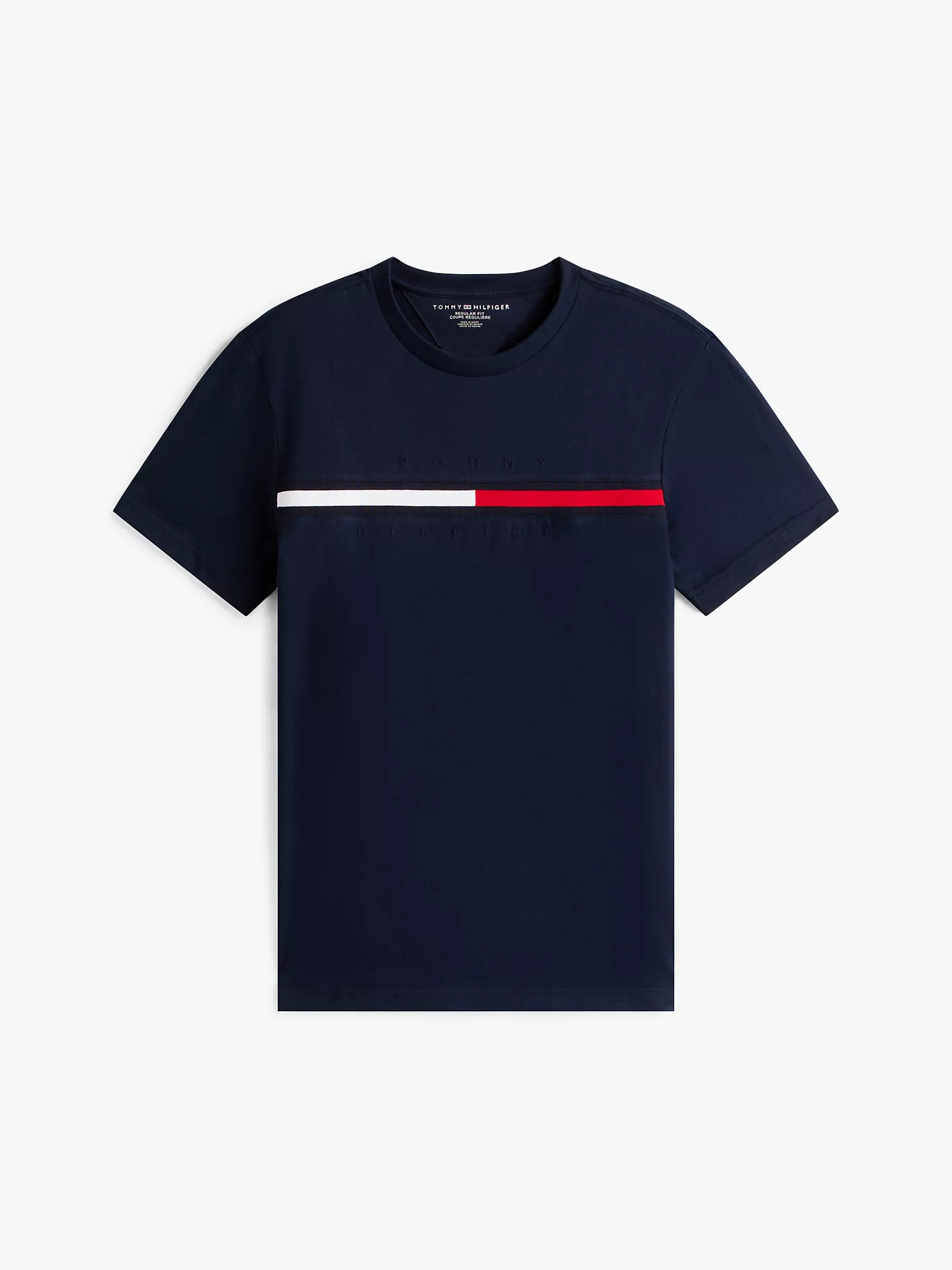 Embroidered Flag Logo T-Shirt - Navy 10 Embroidered Flag Logo T-Shirt
- Navy