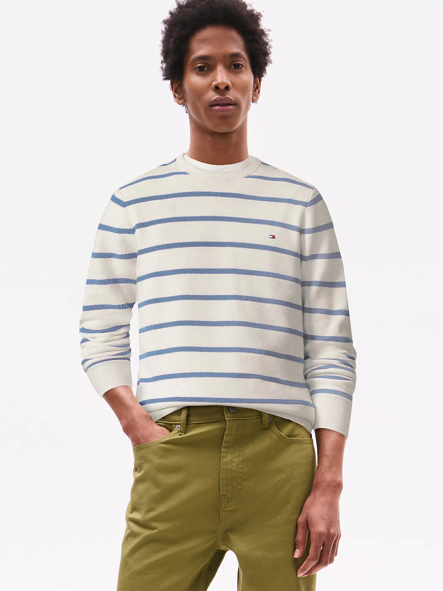 Nautical Stripe Sweater - Optic White Stripe 1 Nautical Stripe Sweater
- Optic White Stripe