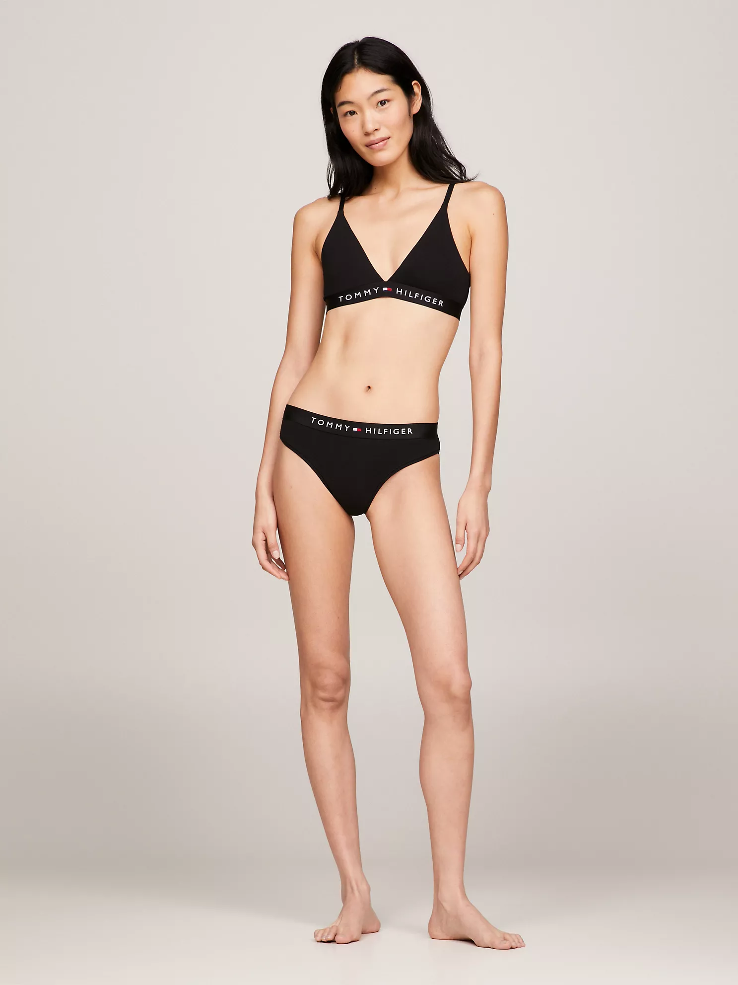 Flag Unlined Triangle Bralette - Black 8 Flag Unlined Triangle Bralette
- Black