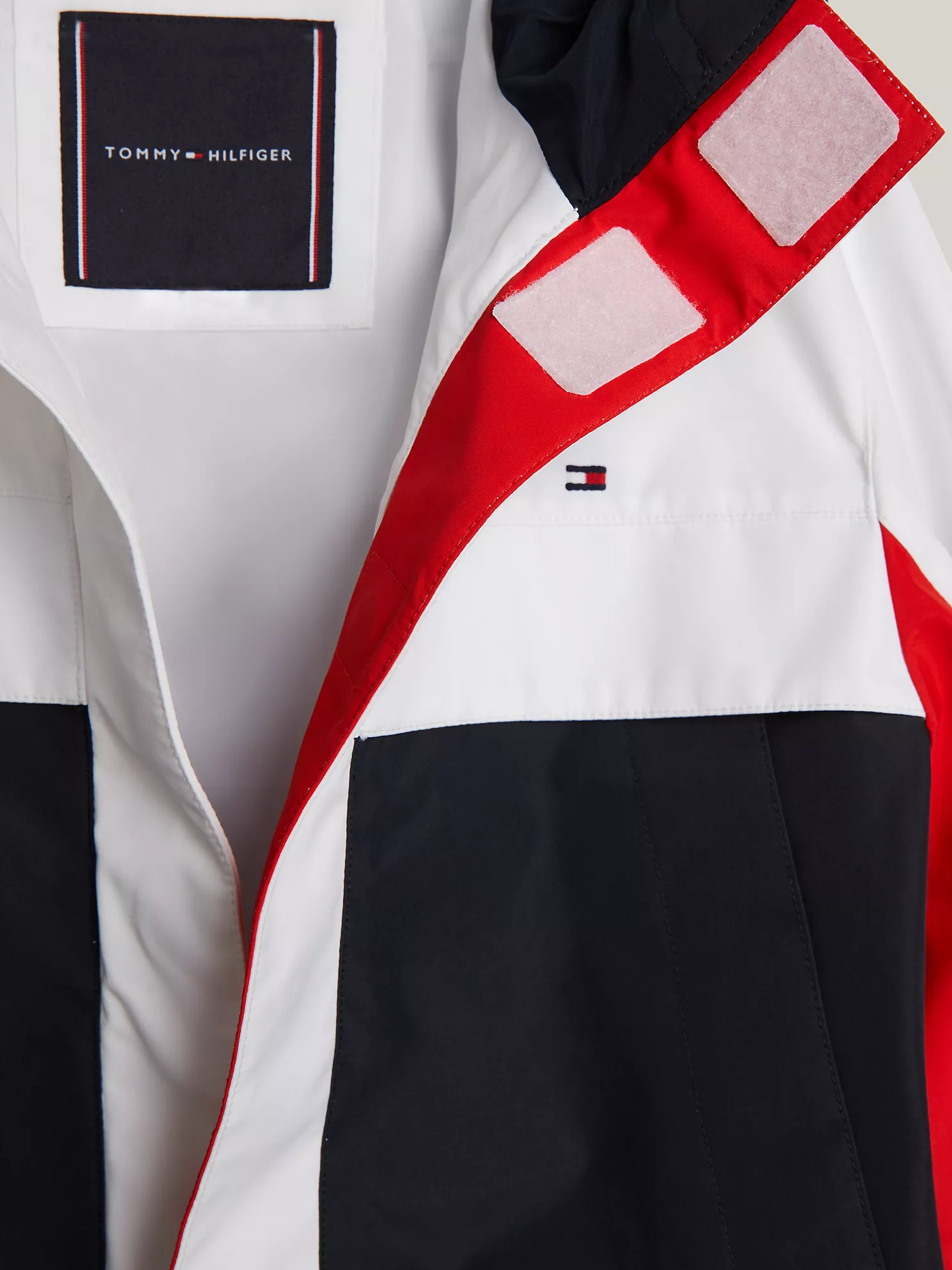 Kids' Colorblock Hooded Jacket - Navy/Red/White 6 Kids' Colorblock Hooded Jacket
- Navy/Red/White
