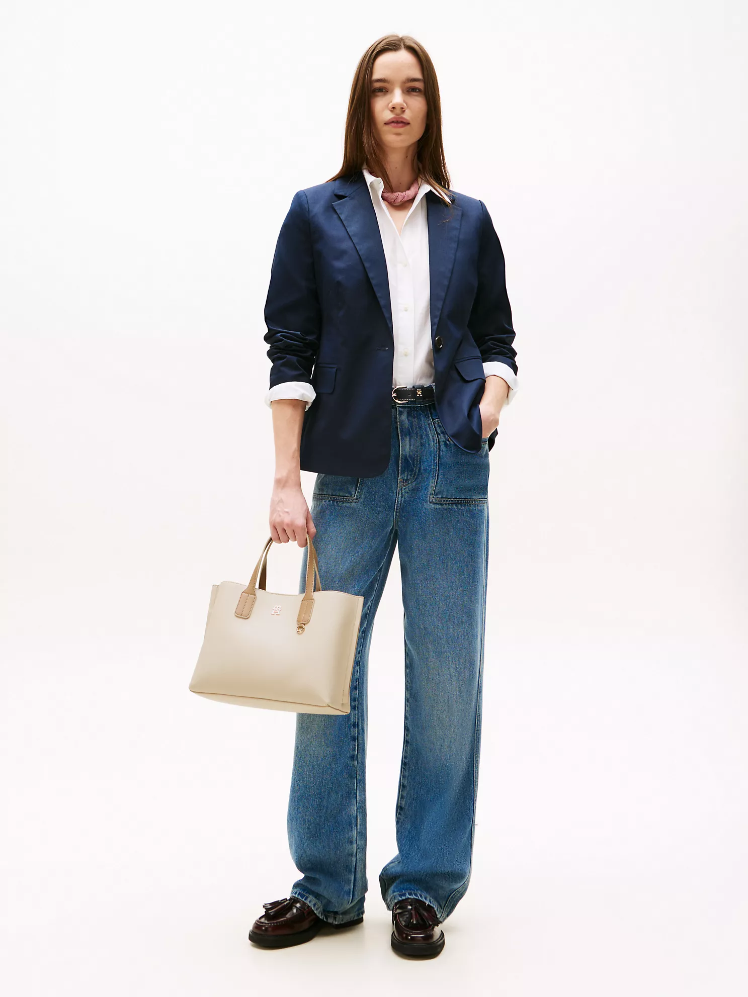 Pebbled Mini Tote - Classic Beige 10 Pebbled Mini Tote
- Classic Beige