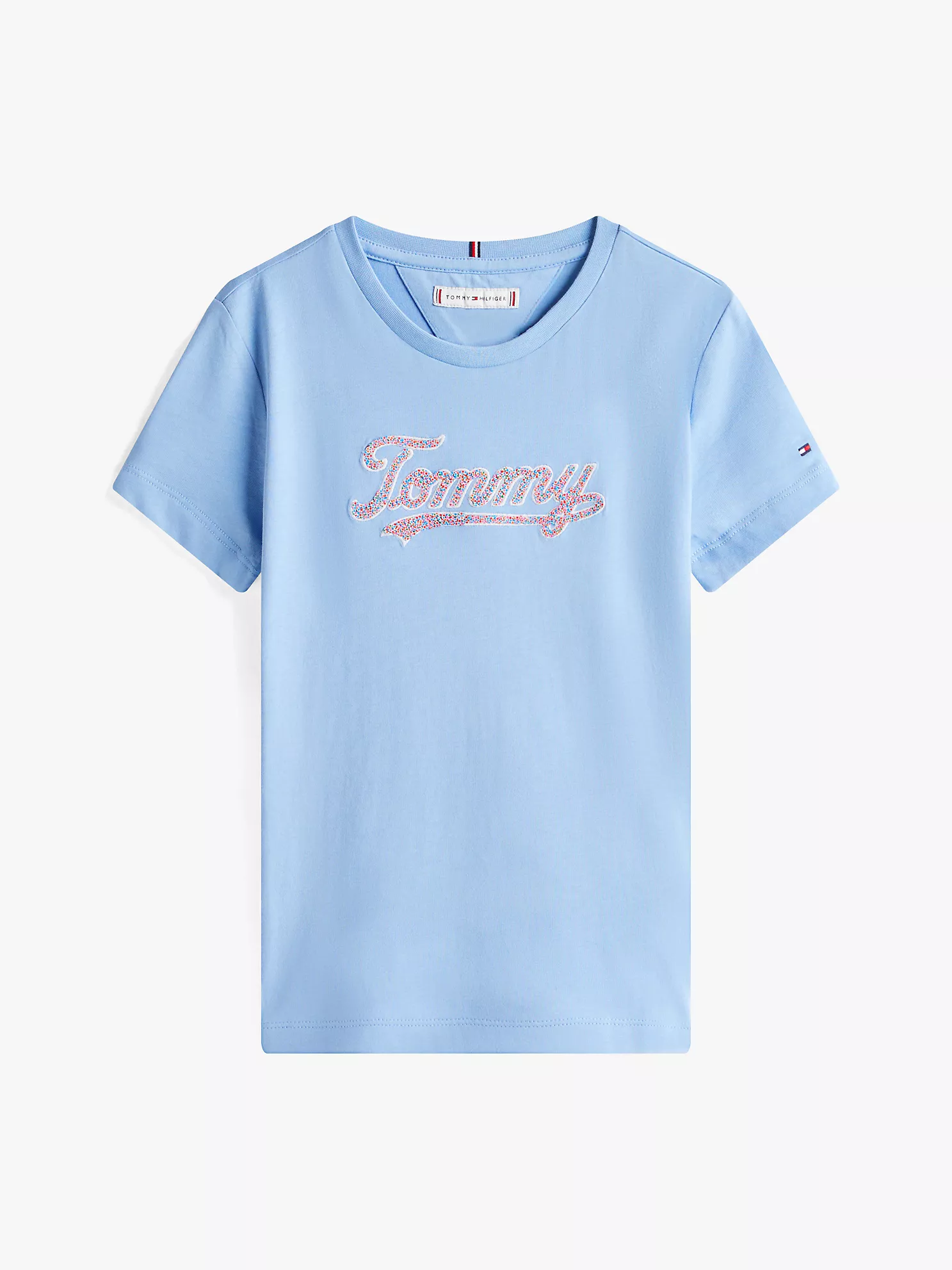 Kids' Script Sequin Logo T-shirt - Cloudy Blue 10 Kids' Script Sequin Logo T-shirt
- Cloudy Blue