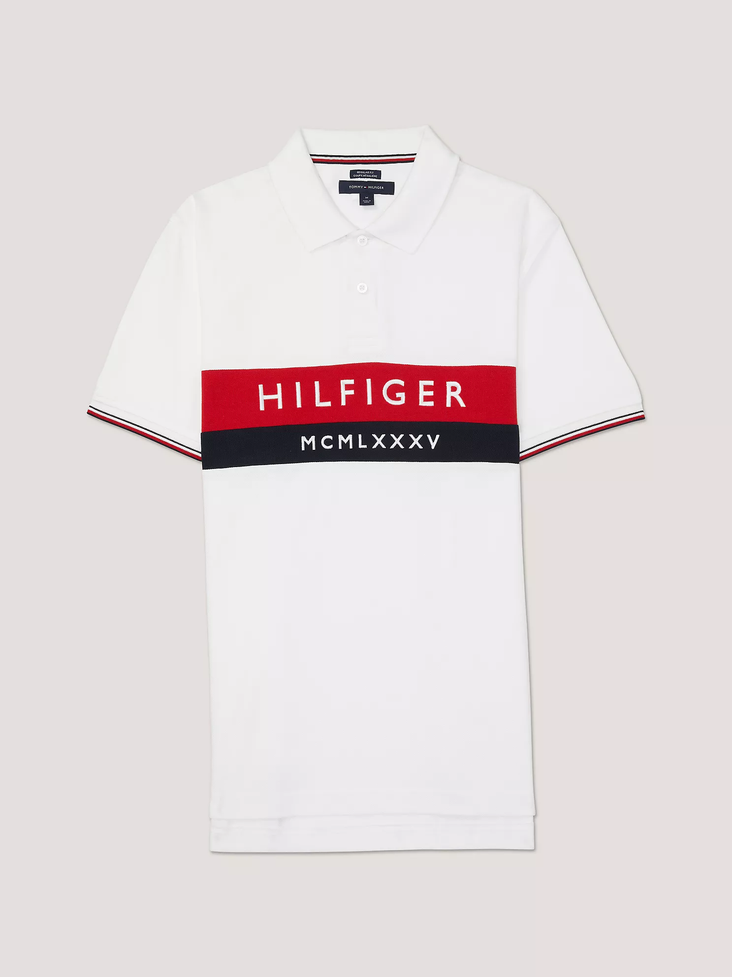 Regular Fit Colorblock Polo - Fresh White 1 Regular Fit Colorblock Polo
- Fresh White