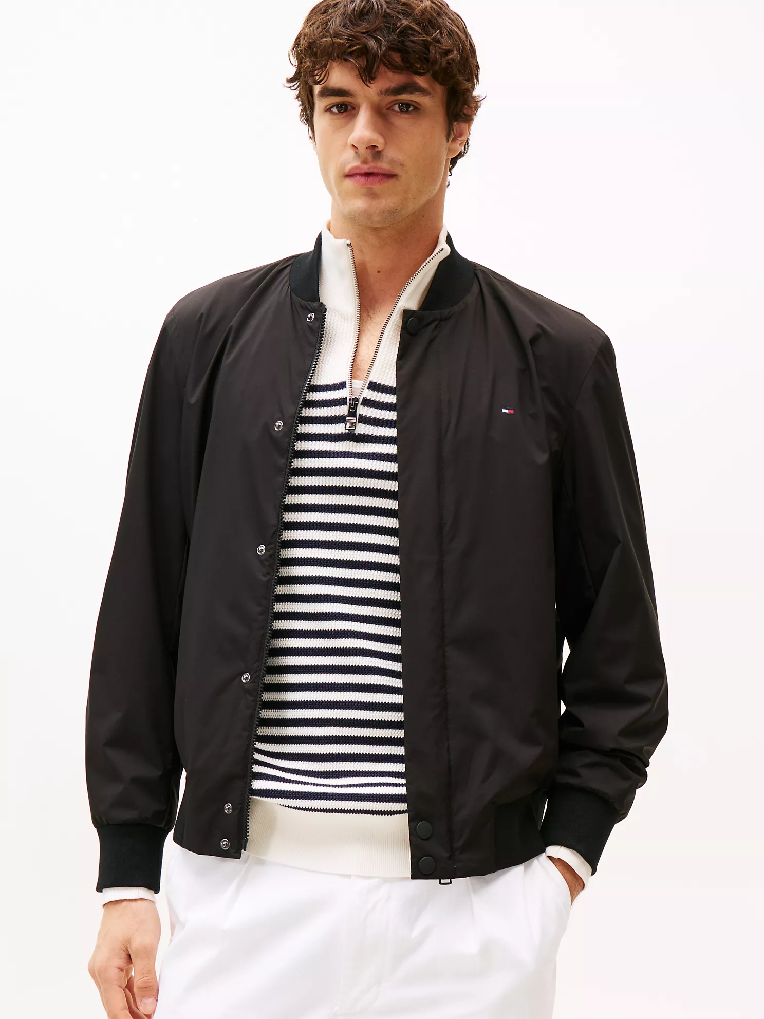Lightweight Tech Bomber - Black 1 Lightweight Tech Bomber
- Black