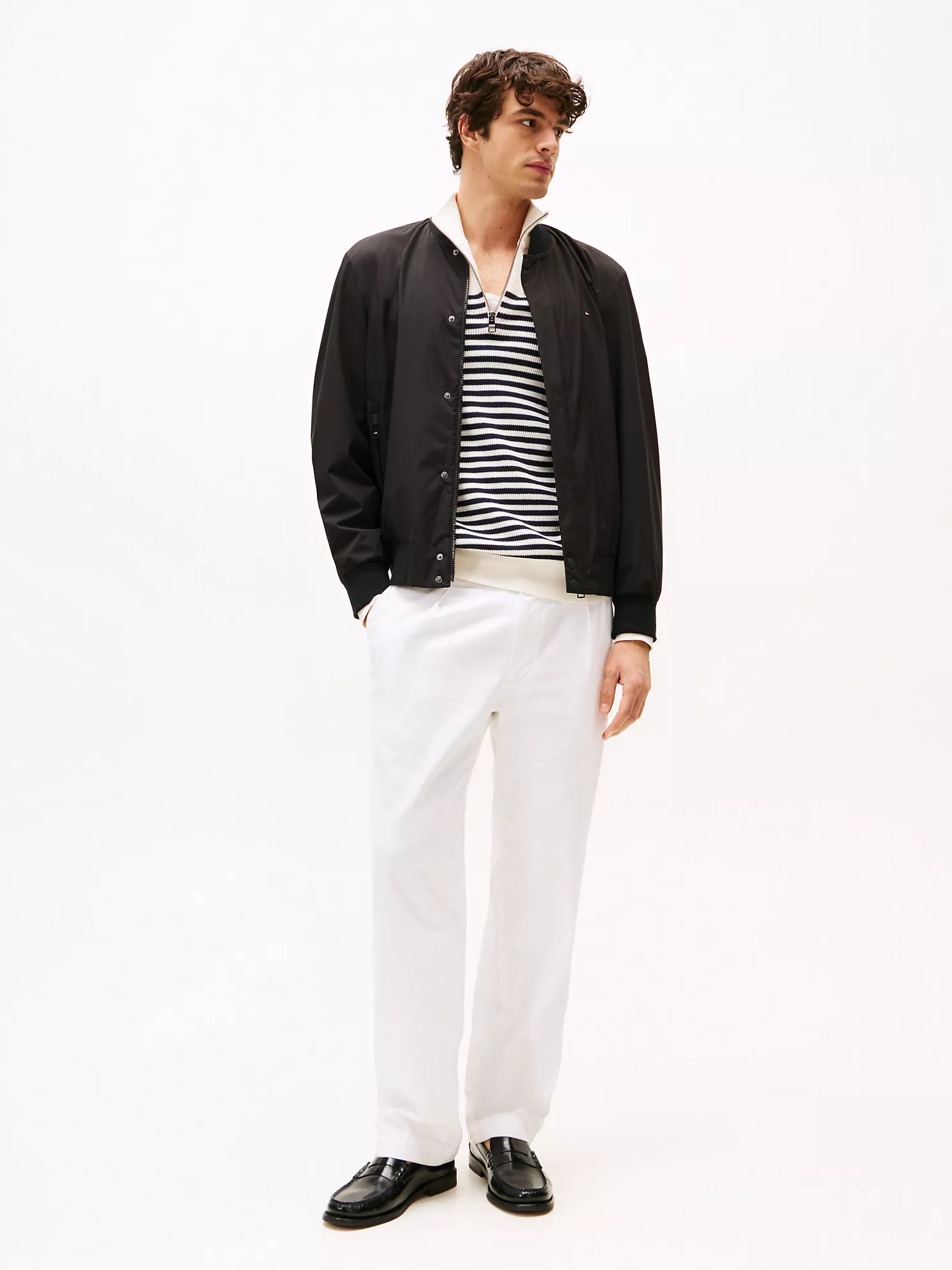 Lightweight Tech Bomber - Black 6 Lightweight Tech Bomber
- Black