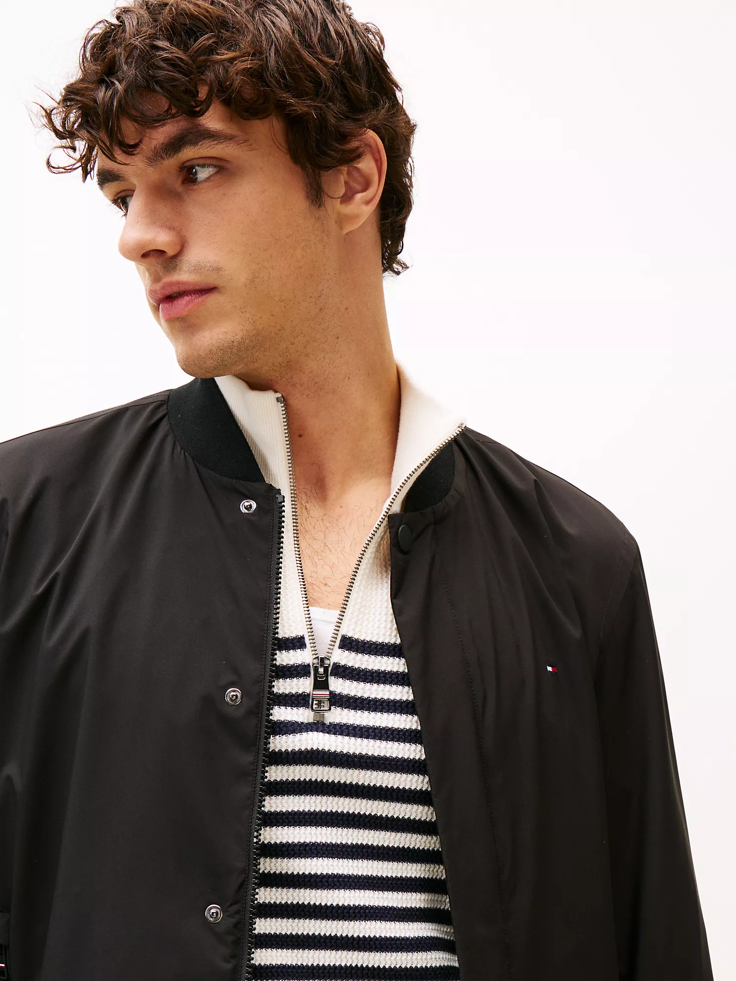 Lightweight Tech Bomber - Black 7 Lightweight Tech Bomber
- Black