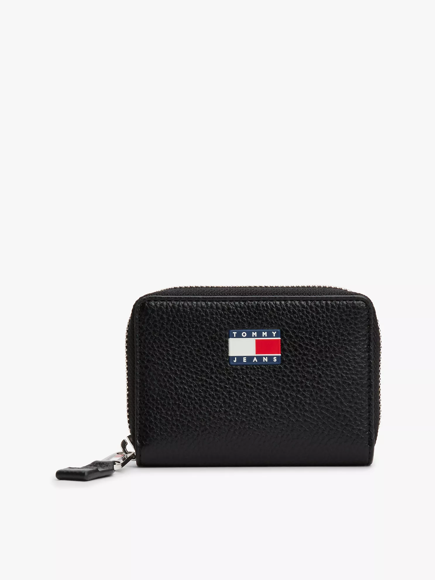 Tommy Jeans Pebbled Zip-Around Wallet
         - Black