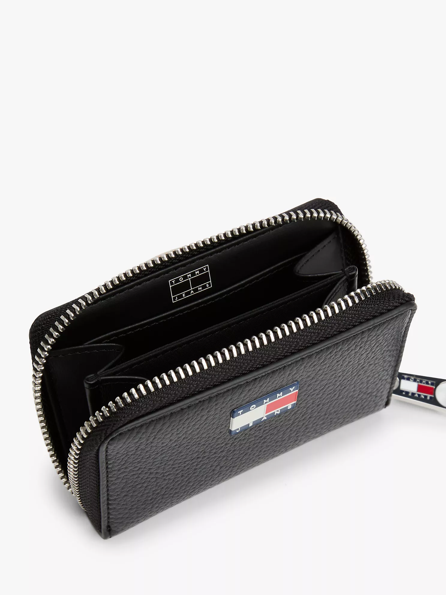 Tommy Jeans Pebbled Zip-Around Wallet - Black 8 Tommy Jeans Pebbled Zip-Around Wallet
- Black