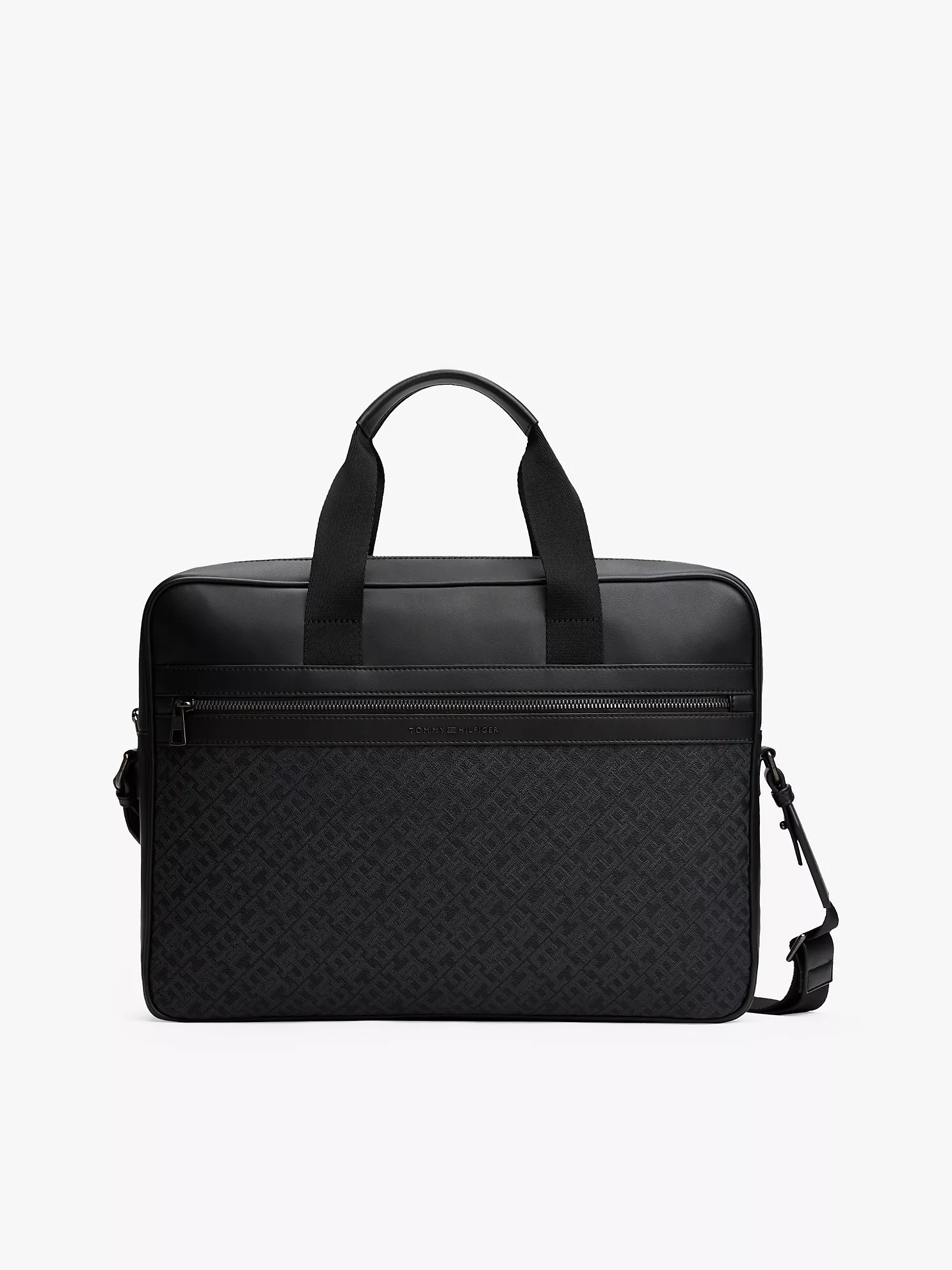 Monogram Logo Laptop Bag - Black 1 Monogram Logo Laptop Bag
- Black
