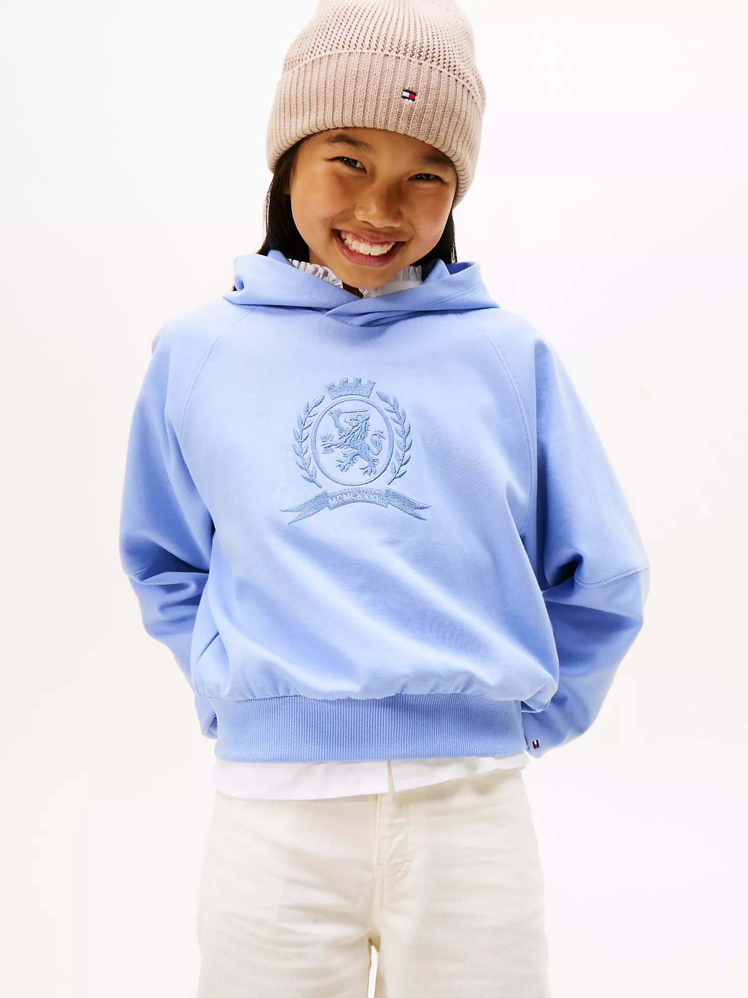 Kids' Crest Logo Hoodie - Vintage Iris 1 Kids' Crest Logo Hoodie
- Vintage Iris
