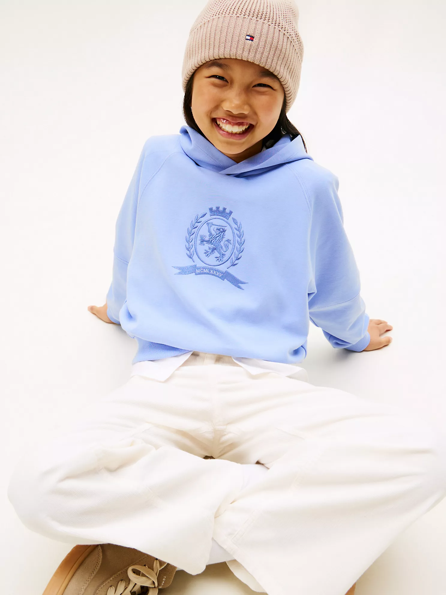 Kids' Crest Logo Hoodie - Vintage Iris 7 Kids' Crest Logo Hoodie
- Vintage Iris